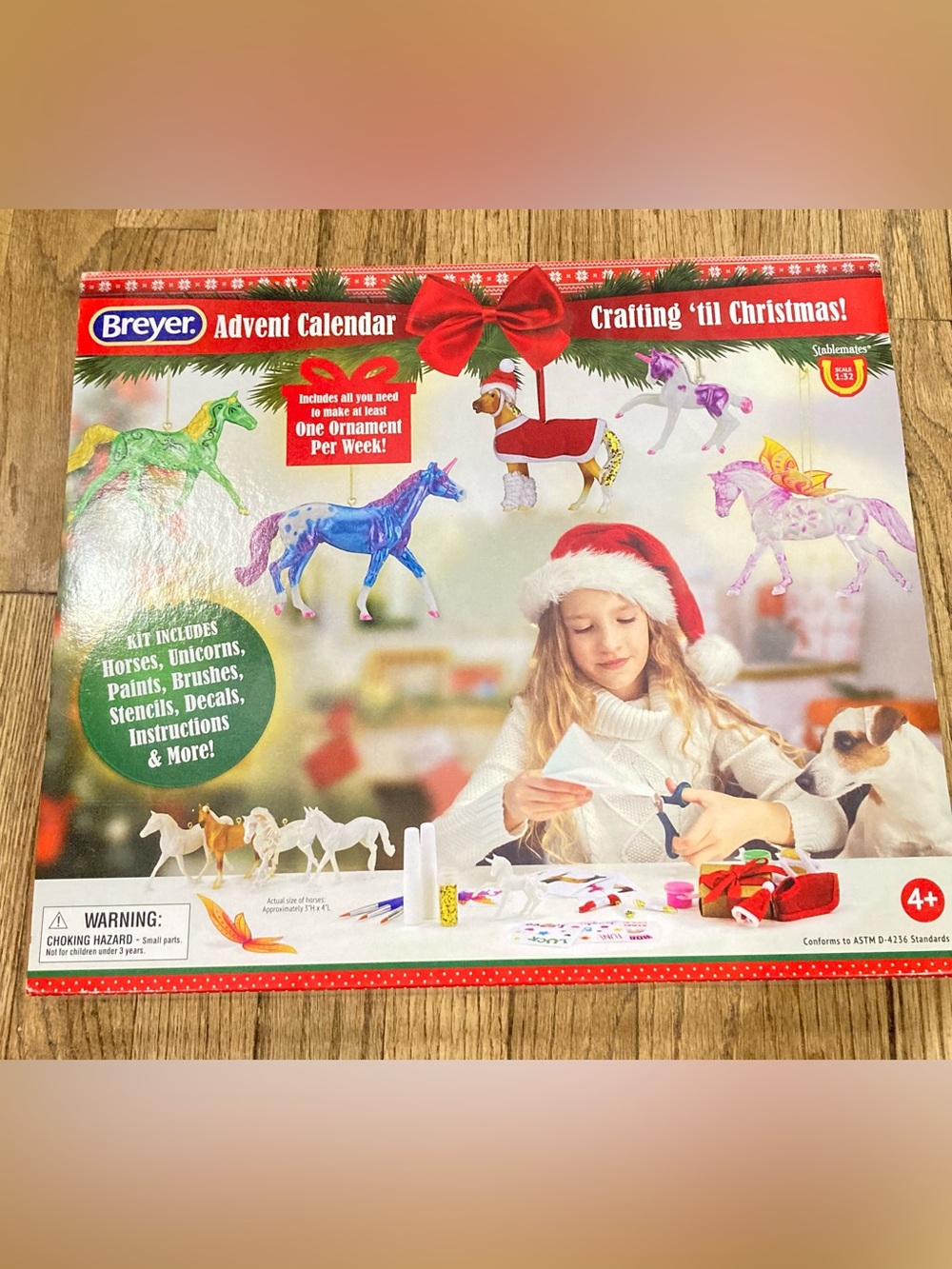 Breyer Horse  Christmas Craft Advent Calendar Stablemates paint Ornaments Create